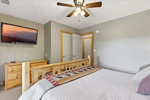 King suite TV and closet