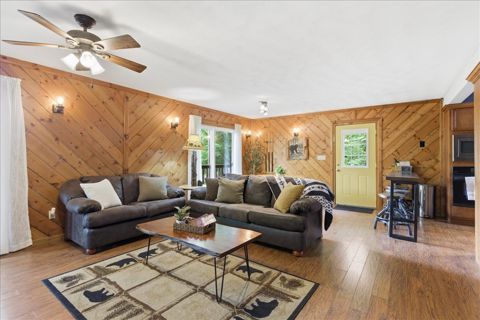 Living room and dining area